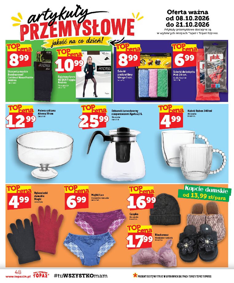 Gazetka Topaz 08/10/2026 – 14/10/2026 - gazetki promocyjne str. 48