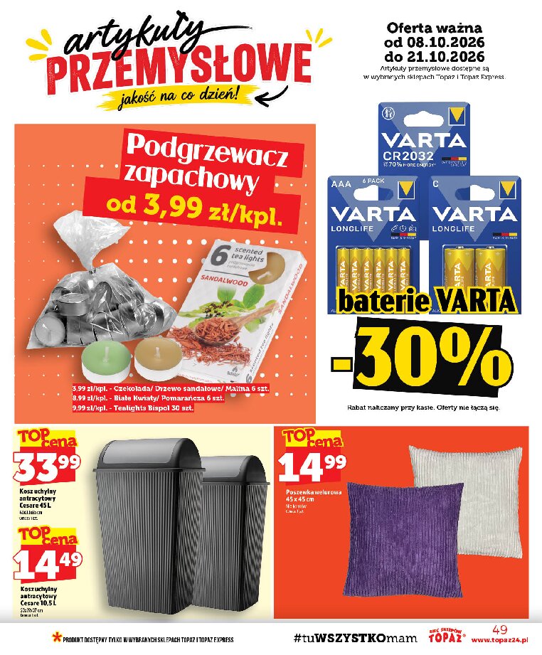 Gazetka Topaz 08/10/2026 – 14/10/2026 - gazetki promocyjne str. 49