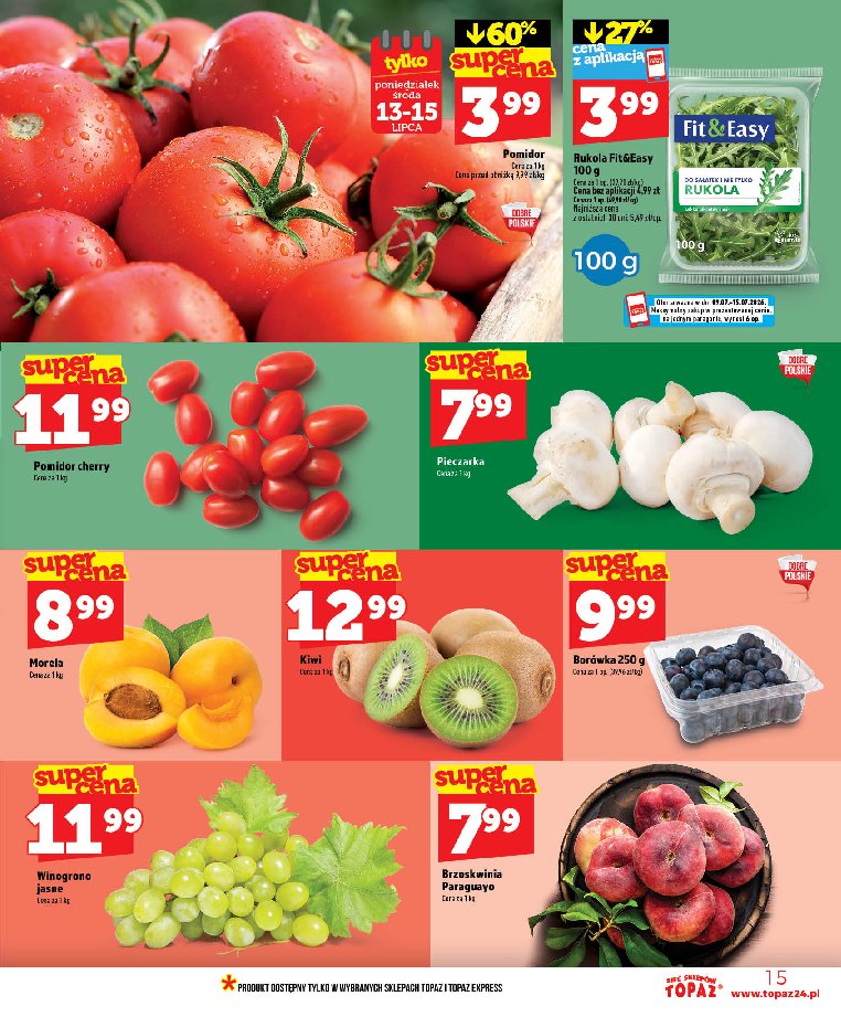 Gazetka Topaz 09/07/2026 – 15/07/2026 - strona 15