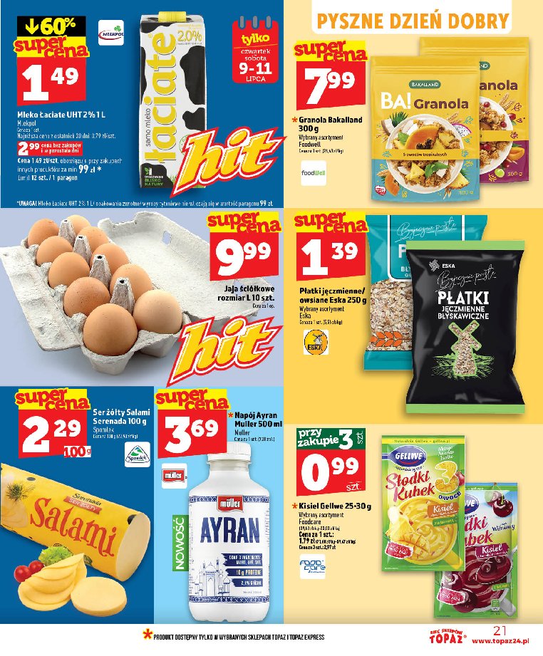 Gazetka Topaz 09/07/2026 – 15/07/2026 - strona 21