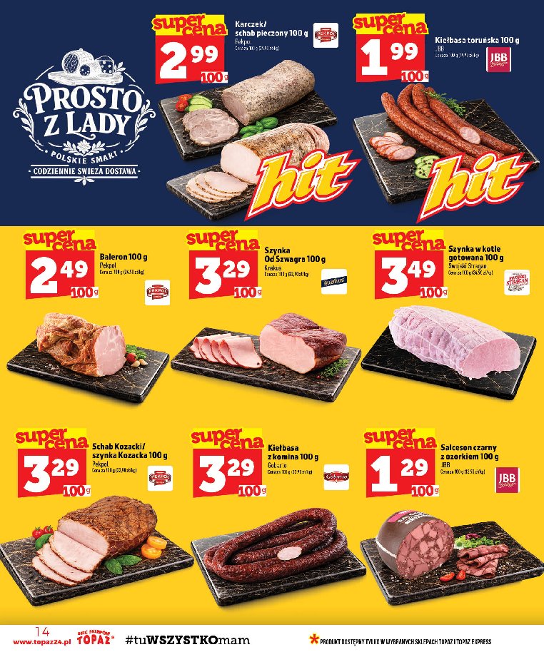 Gazetka Topaz 13/08/2026 – 19/08/2026 - strona 14