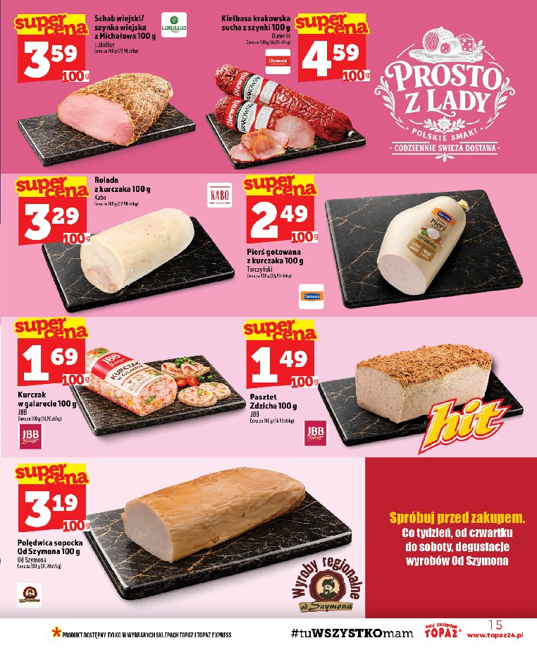 Gazetka Topaz 13/08/2026 – 19/08/2026 - strona 15