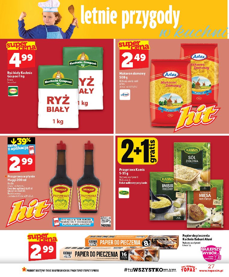 Gazetka Topaz 13/08/2026 – 19/08/2026 - strona 27