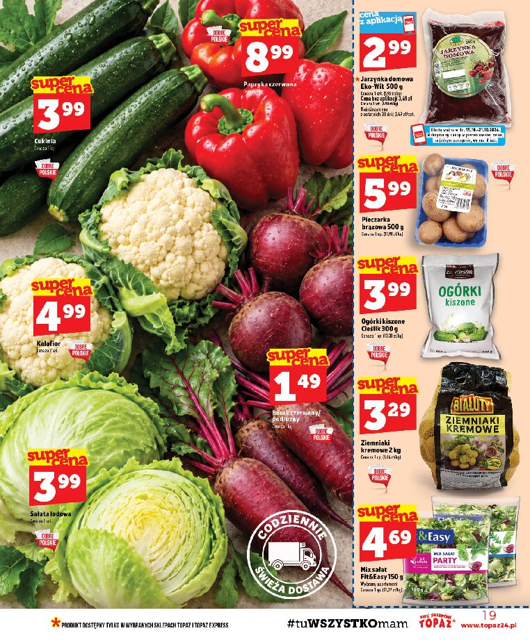 Gazetka Topaz 15/10/2026 – 21/10/2026 - gazetki promocyjne str. 19