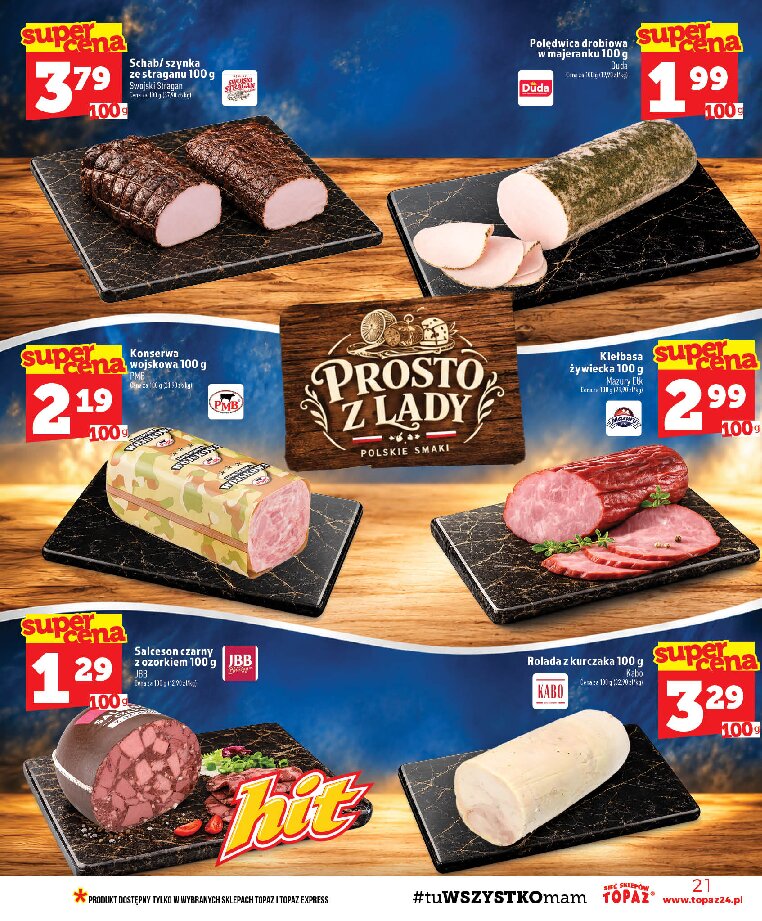Gazetka Topaz 15/10/2026 – 21/10/2026 - gazetki promocyjne str. 21