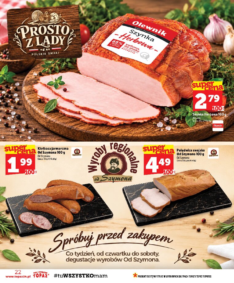 Gazetka Topaz 15/10/2026 – 21/10/2026 - gazetki promocyjne str. 22