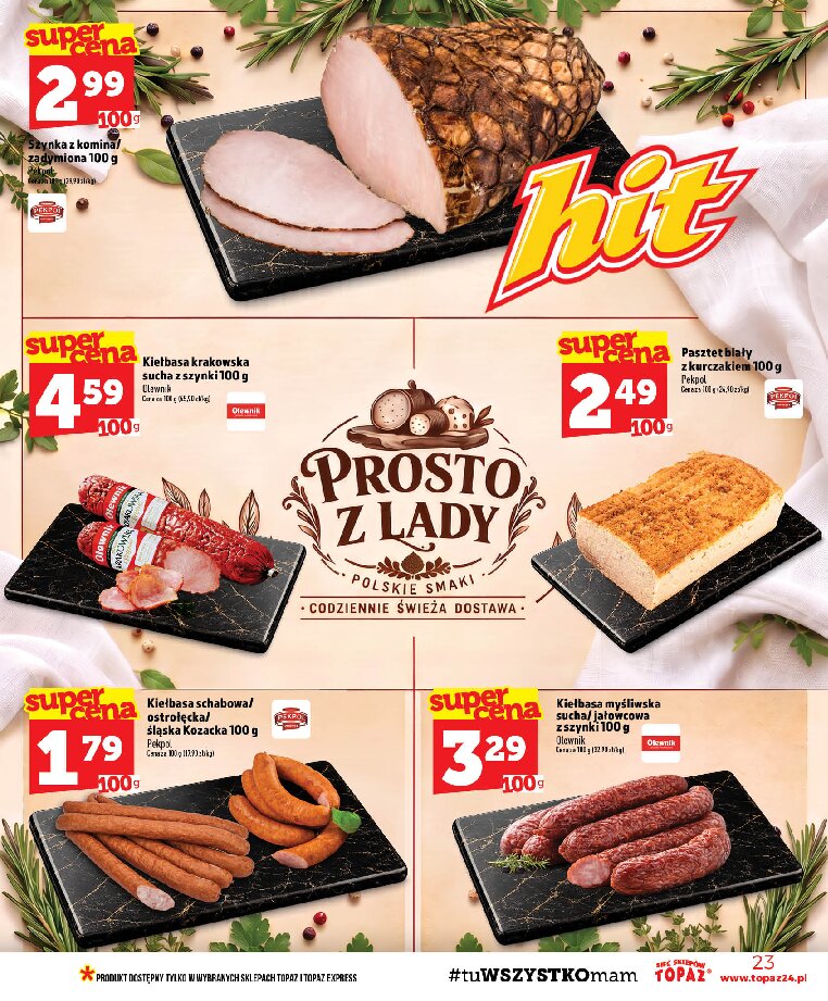 Gazetka Topaz 15/10/2026 – 21/10/2026 - gazetki promocyjne str. 23