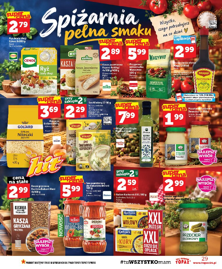 Gazetka Topaz 15/10/2026 – 21/10/2026 - gazetki promocyjne str. 29