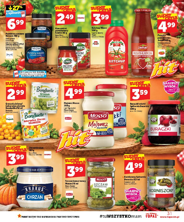 Gazetka Topaz 15/10/2026 – 21/10/2026 - gazetki promocyjne str. 31