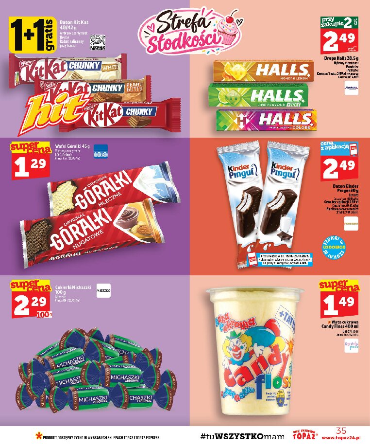 Gazetka Topaz 15/10/2026 – 21/10/2026 - gazetki promocyjne str. 35