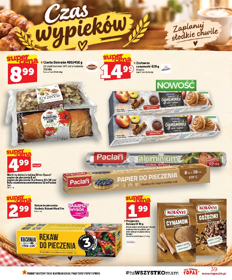 Gazetka Topaz 15/10/2026 – 21/10/2026 - gazetki promocyjne str. 39