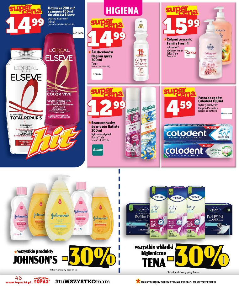 Gazetka Topaz 15/10/2026 – 21/10/2026 - gazetki promocyjne str. 46