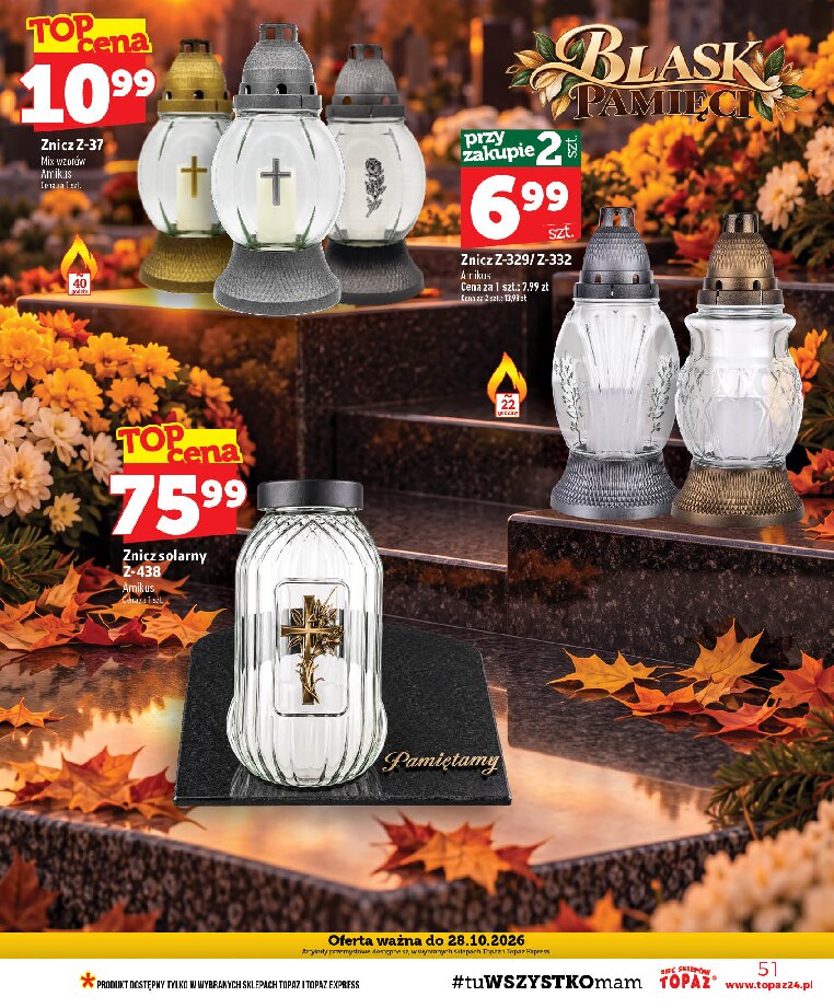 Gazetka Topaz 15/10/2026 – 21/10/2026 - gazetki promocyjne str. 51