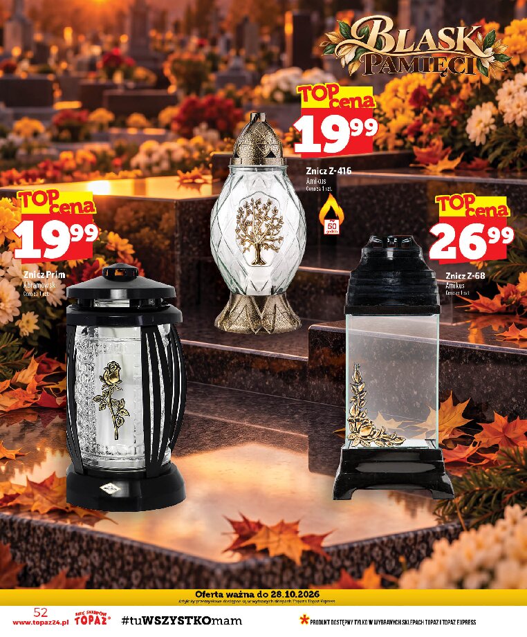 Gazetka Topaz 15/10/2026 – 21/10/2026 - gazetki promocyjne str. 52
