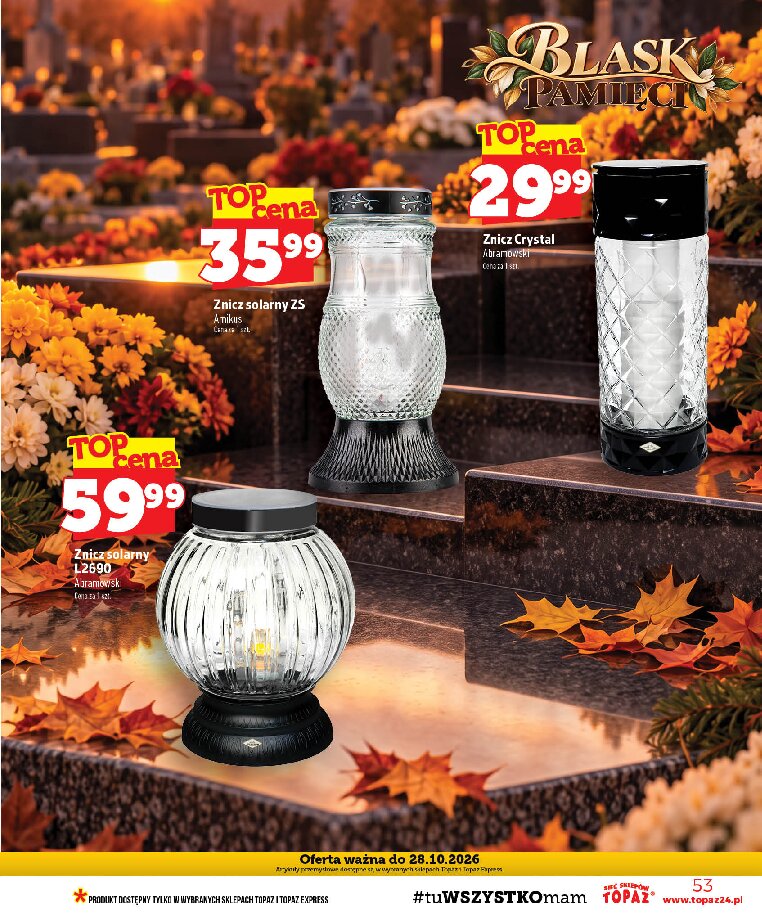 Gazetka Topaz 15/10/2026 – 21/10/2026 - gazetki promocyjne str. 53