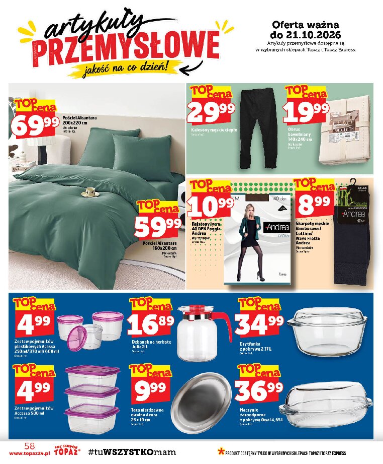 Gazetka Topaz 15/10/2026 – 21/10/2026 - gazetki promocyjne str. 58