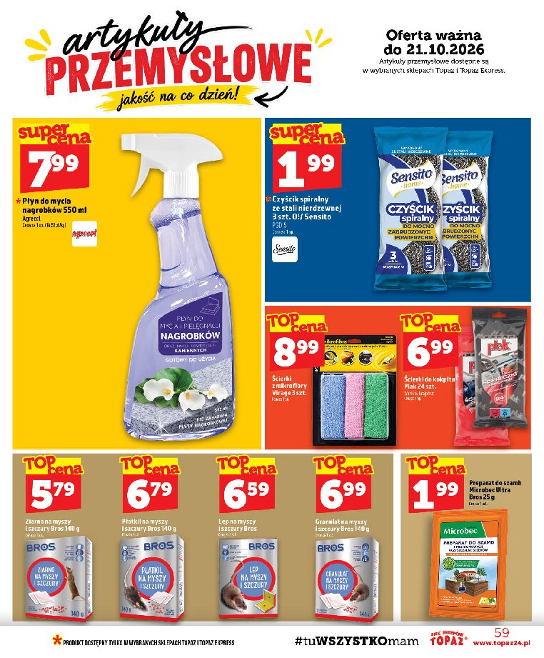 Gazetka Topaz 15/10/2026 – 21/10/2026 - gazetki promocyjne str. 59