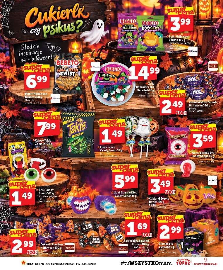Gazetka Topaz 15/10/2026 – 21/10/2026 - gazetki promocyjne str. 9