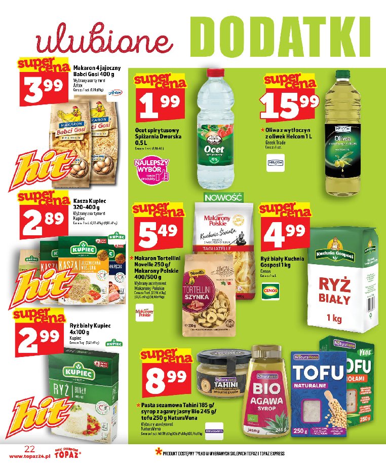 Gazetka Topaz 16/07/2026 – 22/07/2026 - strona 22