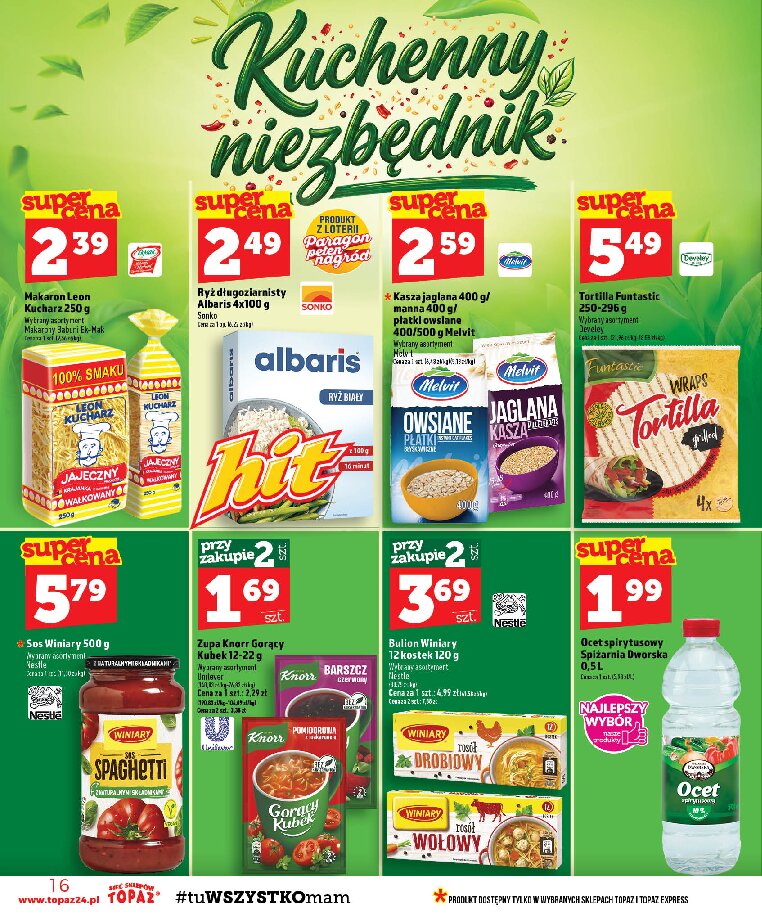 Gazetka Topaz 17/09/2026 – 23/09/2026 - gazetki promocyjne str. 16