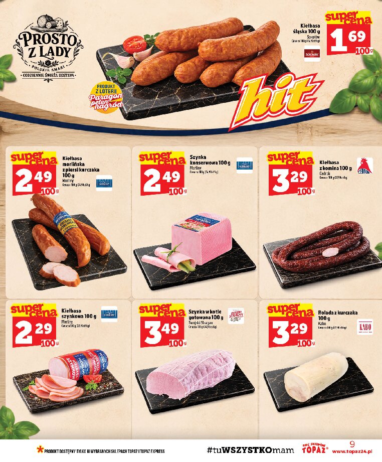 Gazetka Topaz 17/09/2026 – 23/09/2026 - gazetki promocyjne str. 9
