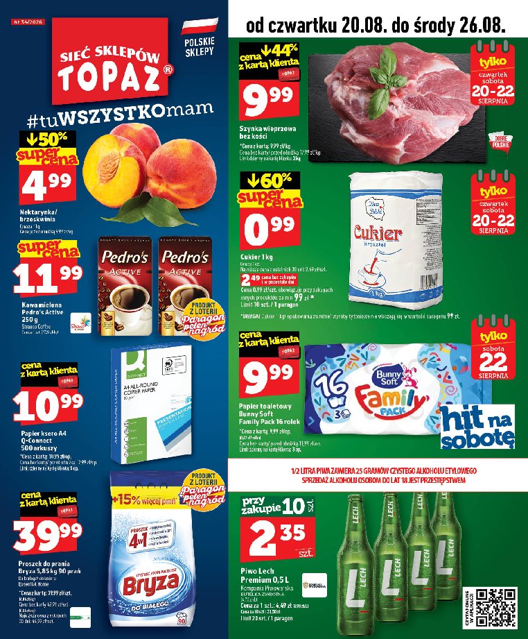Gazetka Topaz 20/08/2026 – 26/08/2026