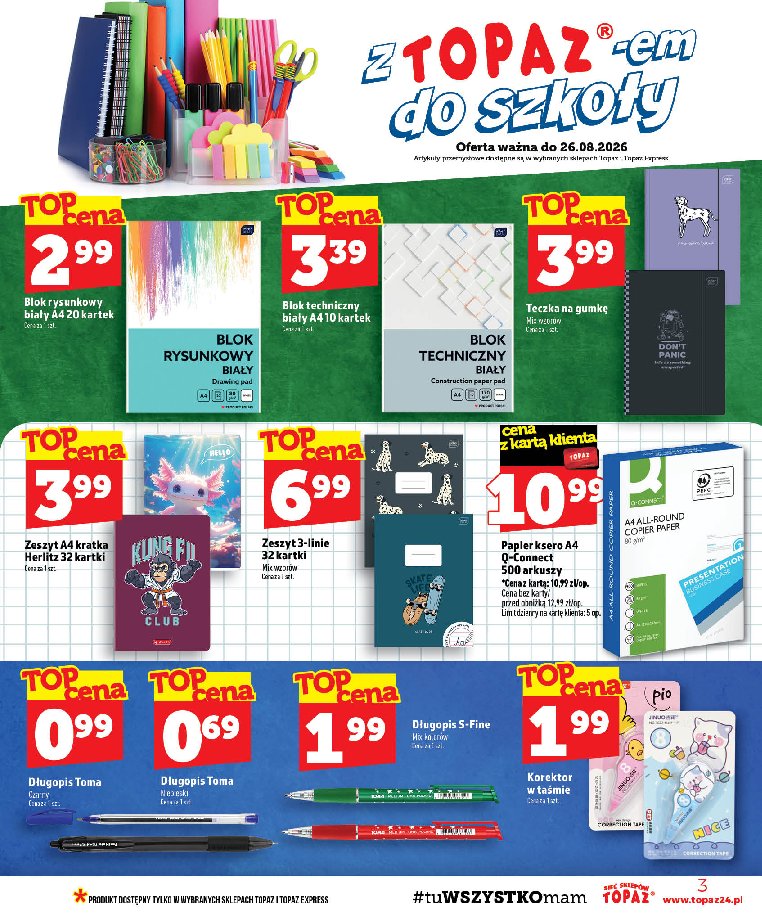 Gazetka Topaz 20/08/2026 – 26/08/2026 - strona 3