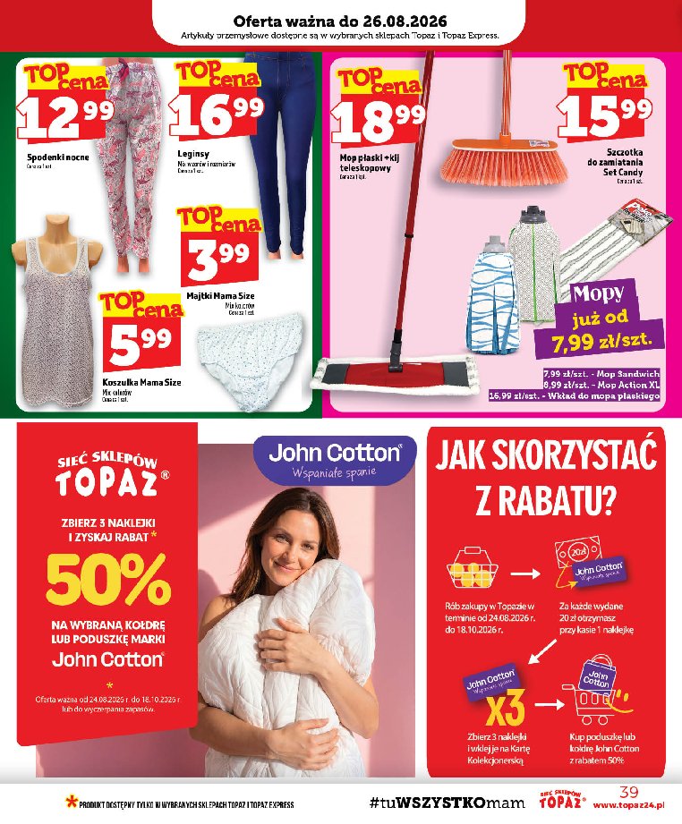 Gazetka Topaz 20/08/2026 – 26/08/2026 - strona 39