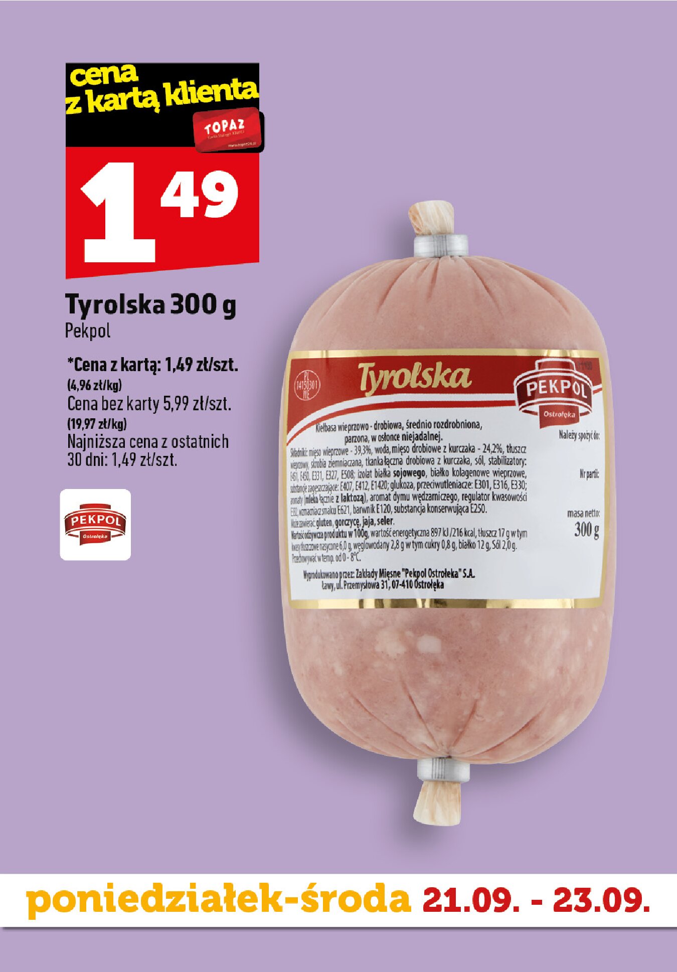 Gazetka Topaz 21/09/2026 – 23/09/2026 - gazetki promocyjne str. 7