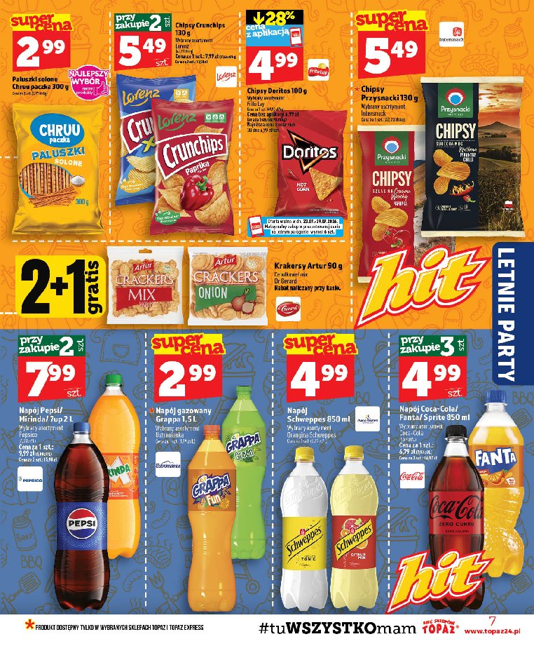 Gazetka Topaz 23/07/2026 – 29/07/2026 - strona 7