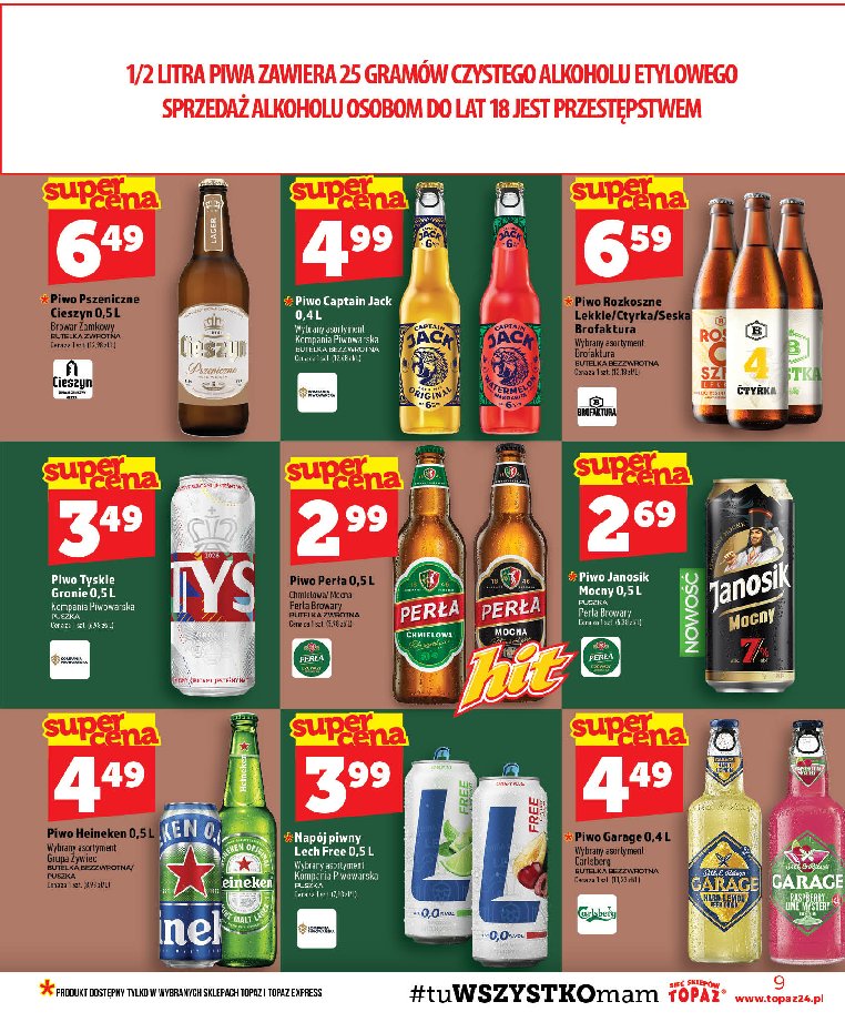 Gazetka Topaz 23/07/2026 – 29/07/2026 - strona 9