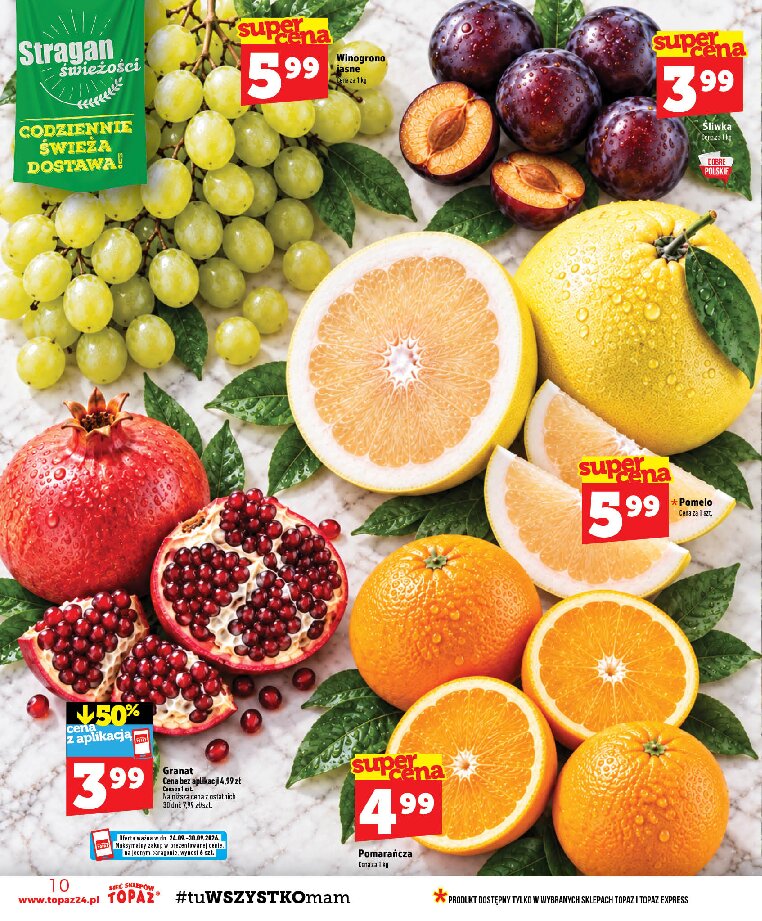 Gazetka Topaz 24/09/2026 – 30/09/2026 - gazetki promocyjne str. 10