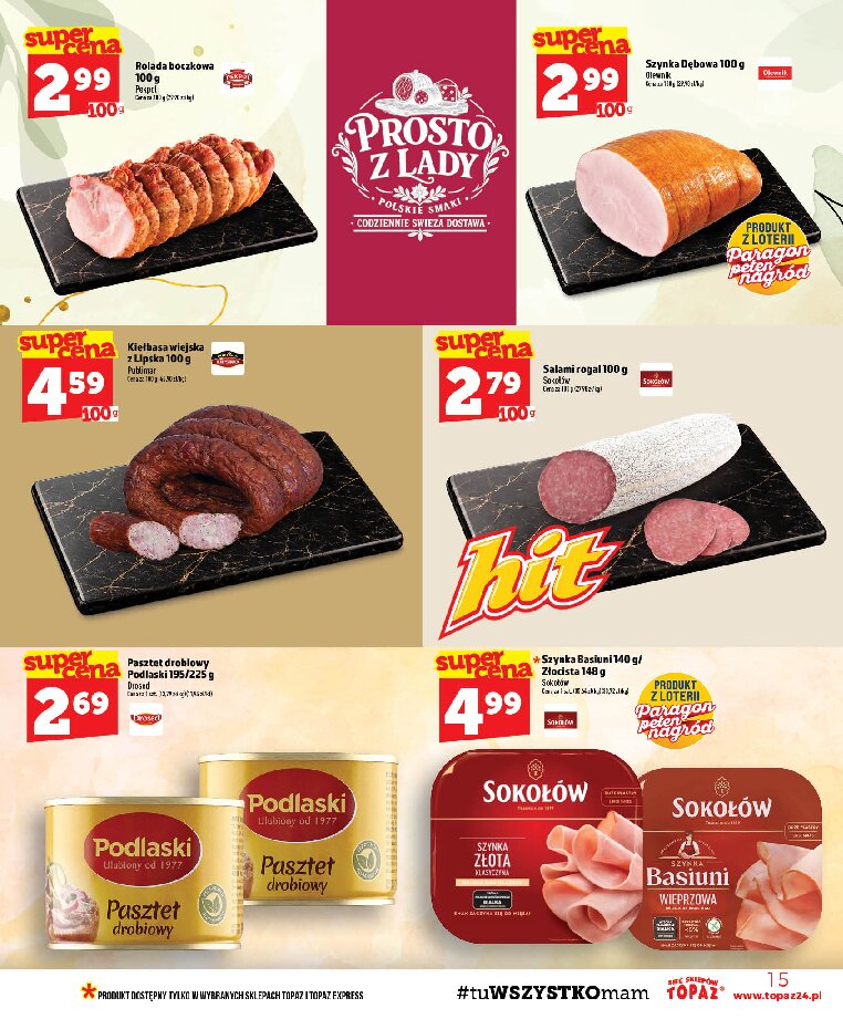 Gazetka Topaz 24/09/2026 – 30/09/2026 - gazetki promocyjne str. 15
