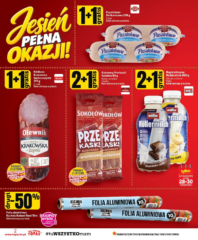 Gazetka Topaz 24/09/2026 – 30/09/2026 - gazetki promocyjne str. 2