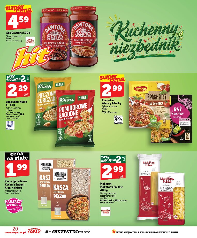 Gazetka Topaz 24/09/2026 – 30/09/2026 - gazetki promocyjne str. 20