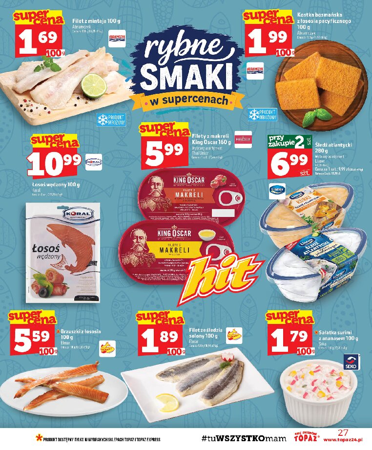 Gazetka Topaz 24/09/2026 – 30/09/2026 - gazetki promocyjne str. 27