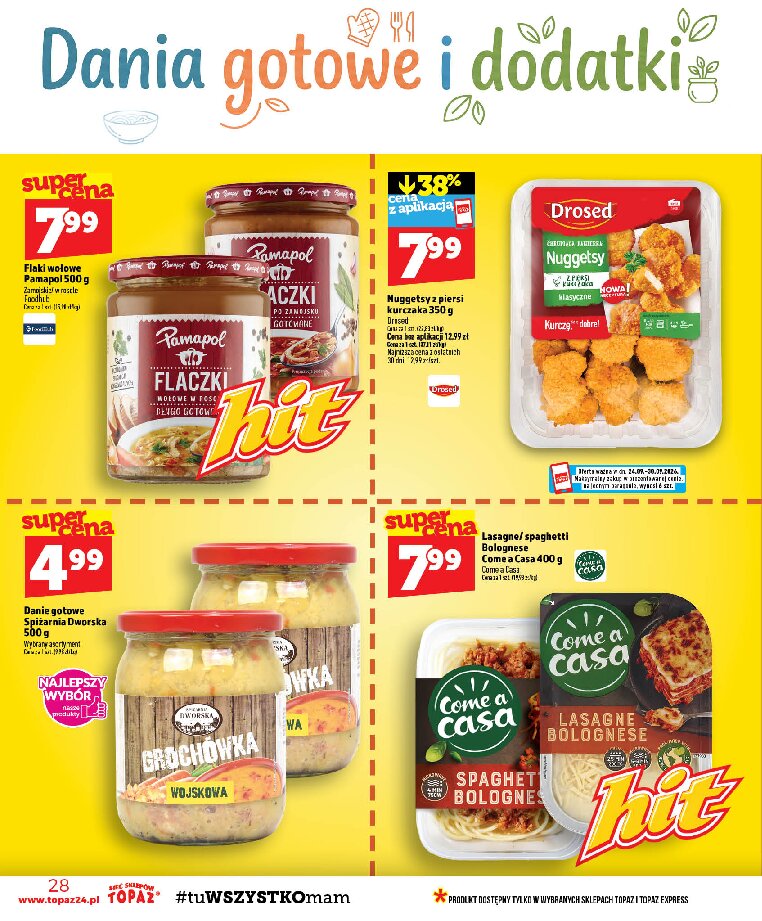 Gazetka Topaz 24/09/2026 – 30/09/2026 - gazetki promocyjne str. 28