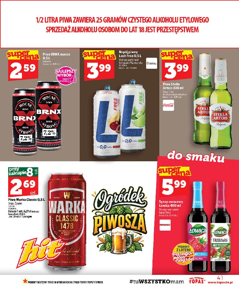 Gazetka Topaz 24/09/2026 – 30/09/2026 - gazetki promocyjne str. 41