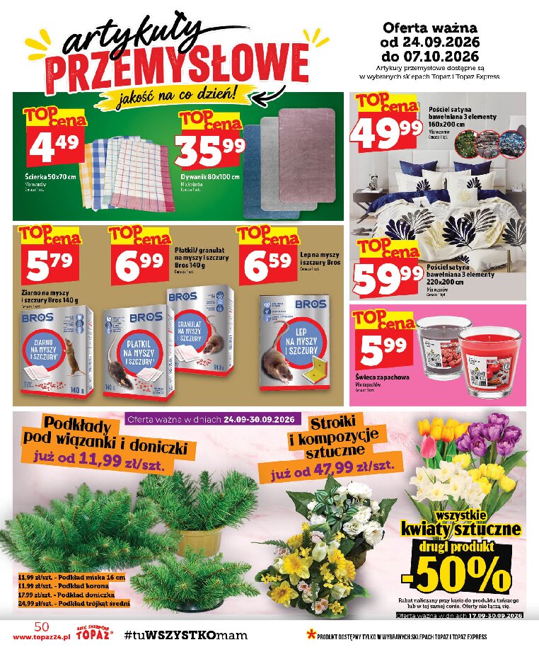 Gazetka Topaz 24/09/2026 – 30/09/2026 - gazetki promocyjne str. 50