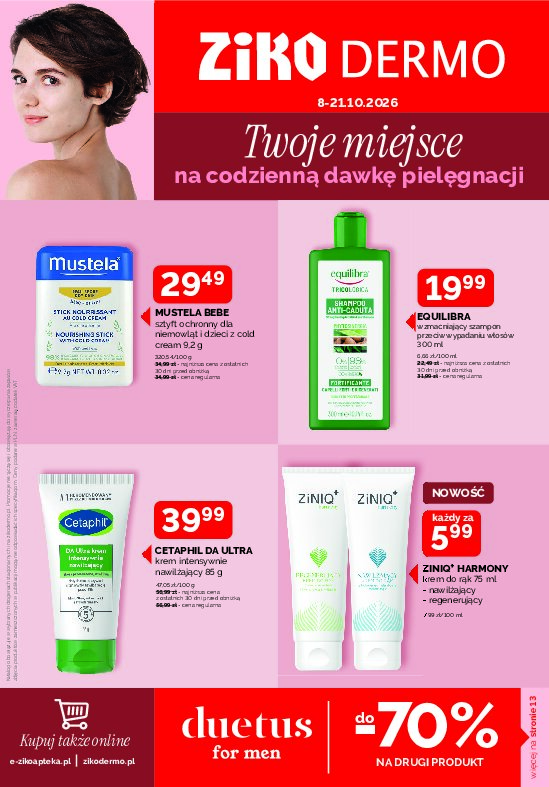 Gazetka Ziko-dermo 08/10/2026 – 21/10/2026 - gazetki promocyjne str. 1