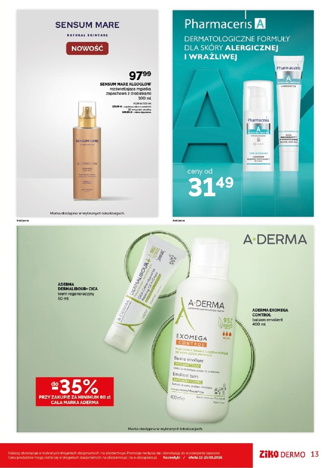 Gazetka Ziko-dermo 13/08/2026 – 26/08/2026 - gazetki promocyjne str. 13